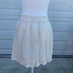 Free People lace mini skirt with pockets